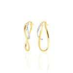 Cr&eacute;oles Hepsie Or Bicolore - Boucles d'oreilles cr&eacute;oles Femme | Histoire d&rsquo;Or