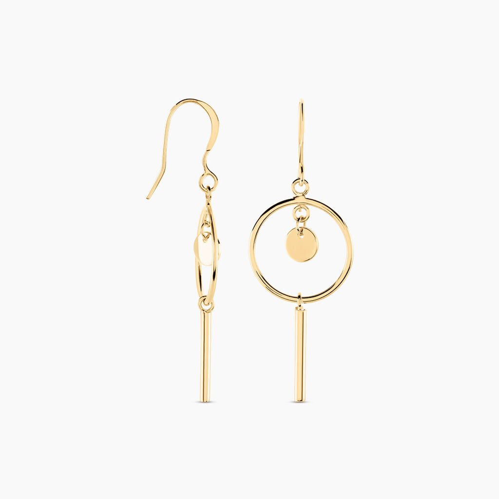 Boucles D'oreilles Pendantes Trixie Plaqué Or Jaune - Boucles d'oreilles fantaisie Femme | Histoire d’Or