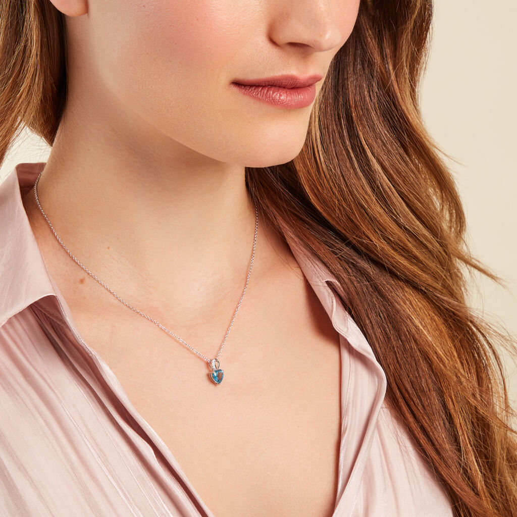 Collier Atieno Argent Blanc Oxyde De Zirconium - Colliers fantaisie Femme | Histoire d’Or