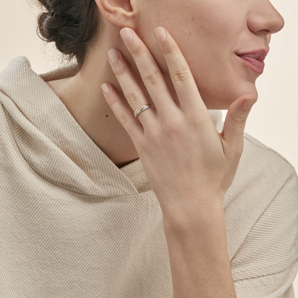 Bague Admète Or Jaune Diamant - Bagues avec pierre Femme | Histoire d’Or