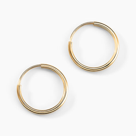 Cr&eacute;oles Dominae Or Jaune - Boucles d'oreilles cr&eacute;oles Femme | Histoire d&rsquo;Or