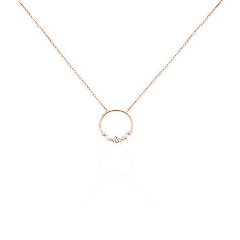 Collier Celene Argent Rose Oxyde De Zirconium - Colliers fantaisie Femme | Histoire d’Or