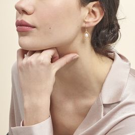 Boucles D'oreilles Pendantes Martyna Or Jaune Perle De Culture - Boucles d'oreilles pendantes Femme | Histoire d’Or