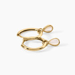 Cr&eacute;oles Ondee Argent Dor&eacute; A L'Or 750/1000 Nacre - Boucles d'oreilles cr&eacute;oles Femme | Histoire d&rsquo;Or