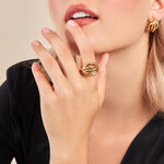 Bague Jackie Acier Jaune - Bagues fantaisie Femme | Histoire d&rsquo;Or