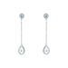 Boucles D'oreilles Pendantes Brenda Or Blanc Topaze - Boucles d'oreilles pendantes Femme | Histoire d’Or