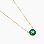Collier Lucky Gems Or Jaune Malachite - Colliers Femme | Histoire d&rsquo;Or