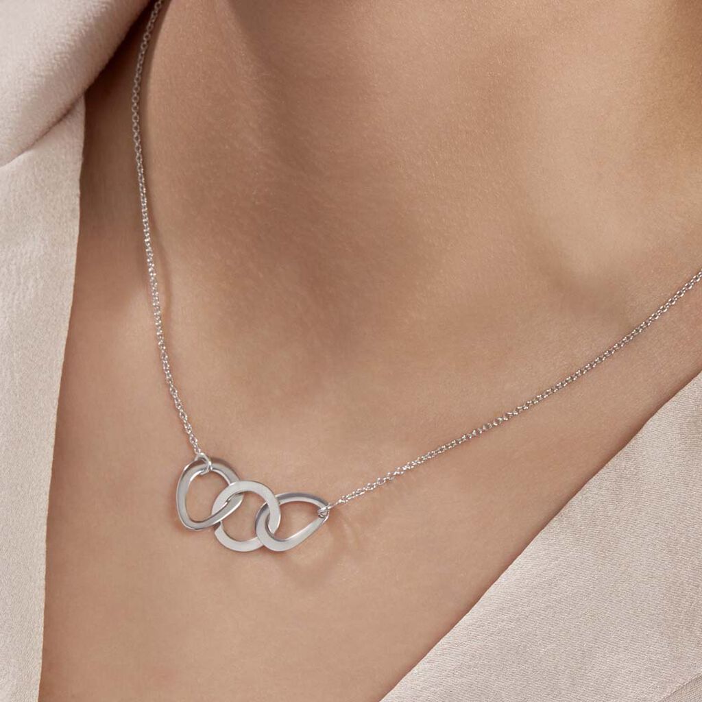 Collier Joy Argent Blanc - Colliers fantaisie Femme | Histoire d’Or