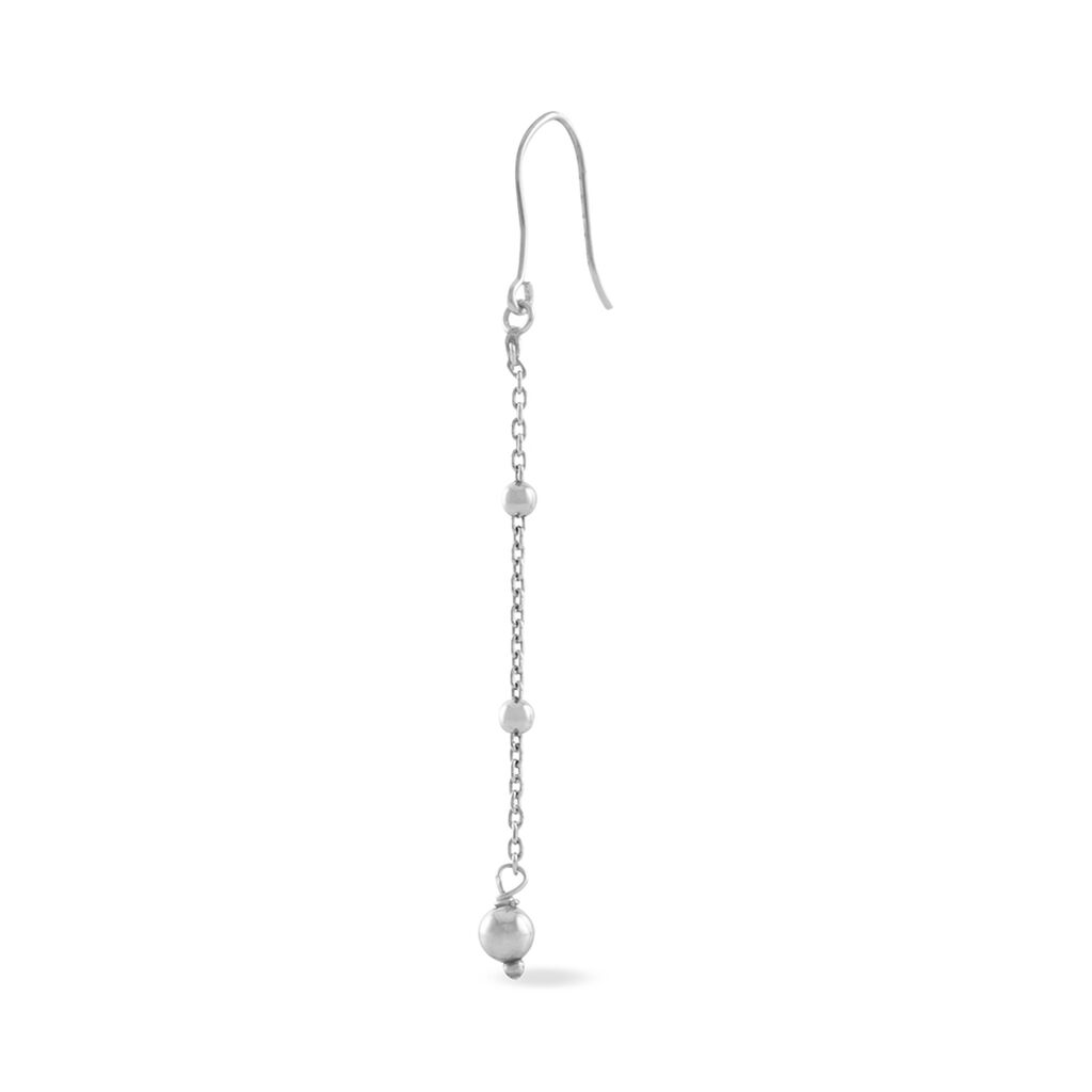 Boucles D'oreilles Pendantes Elea Argent Blanc - Boucles d'oreilles fantaisie Femme | Histoire d’Or