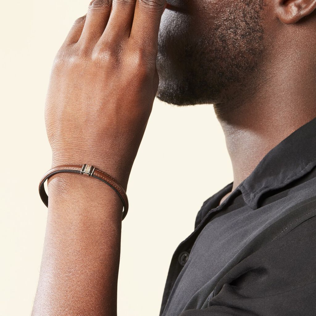 Bracelet Luciene Or Acier Bicolore - Bracelets Homme | Histoire d’Or