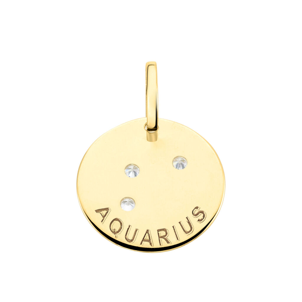 Pendentif Or Jaune Astraea Oxyde De Zirconium - Pendentifs Zodiaque Femme | Histoire d’Or