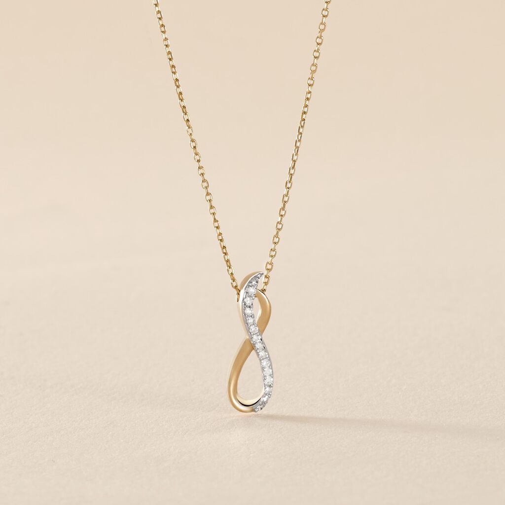 Collier Osanna Or Jaune Diamants - F&ecirc;te des m&egrave;res Femme | Histoire d&rsquo;Or