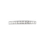 Demi Alliance Juliette Platine Blanc Diamant - Bijoux Femme | Histoire d&rsquo;Or