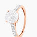 Bague Terese Or Rose Oxyde De Zirconium - Bagues solitaires Femme | Histoire d’Or