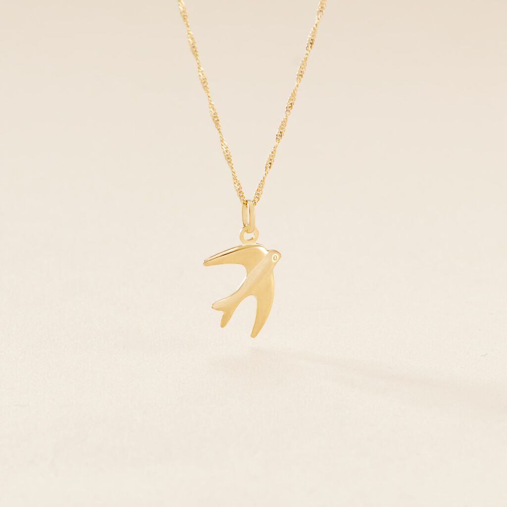 Pendentif Illide Hirondelle Or Jaune - Pendentifs Femme | Histoire d&rsquo;Or