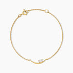 Bracelet Sunset Riviera Argent Dor&eacute; A L'Or 750/1000 Oxyde De Zirconium - Bracelets Femme | Histoire d&rsquo;Or