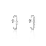 Boucles D'oreilles Puces Mabella Argent Blanc Oxyde De Zirconium - Boucles d'oreilles fantaisie Femme | Histoire d&rsquo;Or