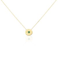 Collier Melchior Or Jaune Emeraude