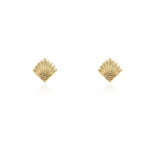 Boucles D'oreilles Puces Christabella Plaqué Or Jaune - Boucles d'oreilles fantaisie Femme | Histoire d’Or