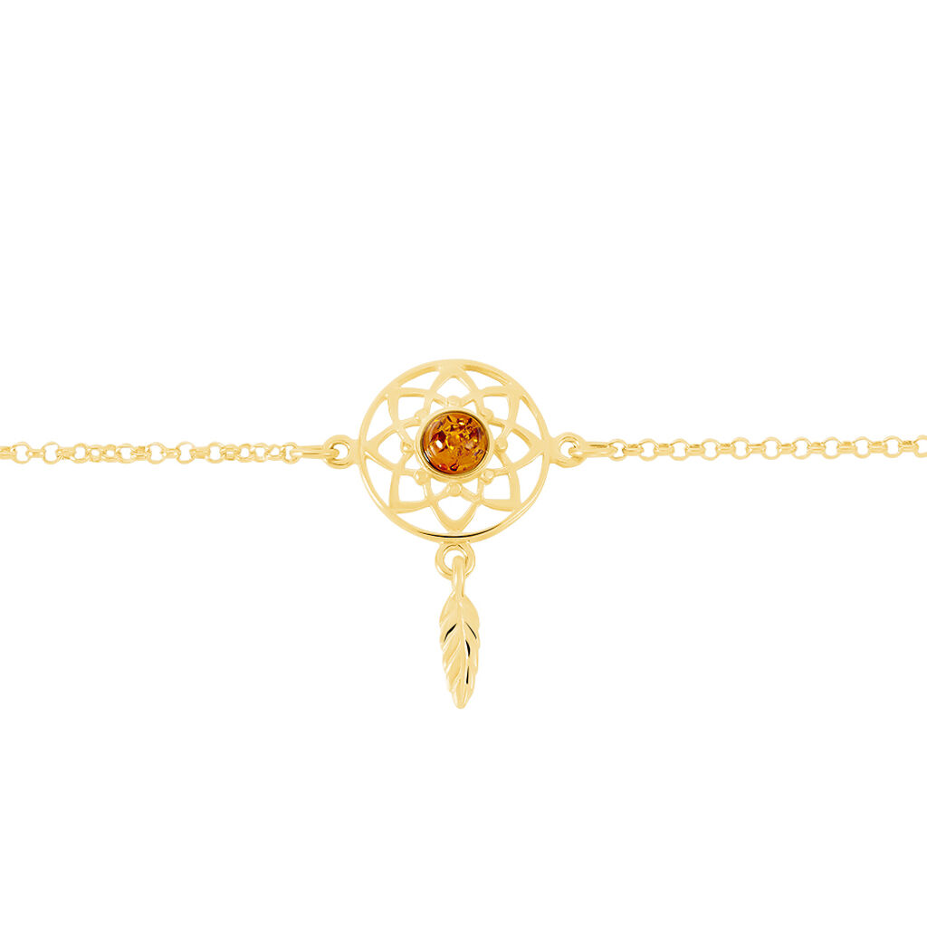 Bracelet Argent Doré Lona Ambre - Bracelets Femme | Histoire d’Or
