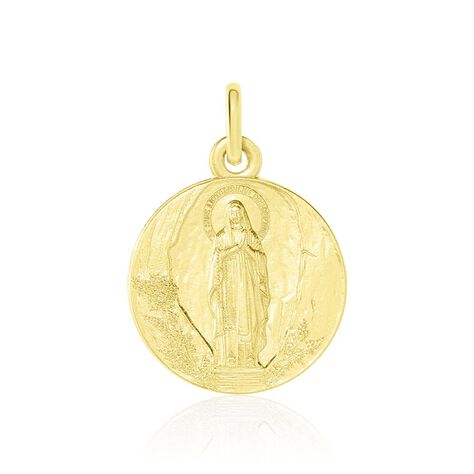 Medaille Or Jaune Vierge - Pendentifs Bapt&ecirc;me Famille | Histoire d&rsquo;Or