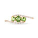 Bague Chloe Or Rose Péridot Et Diamant - Bagues solitaires Femme | Histoire d’Or