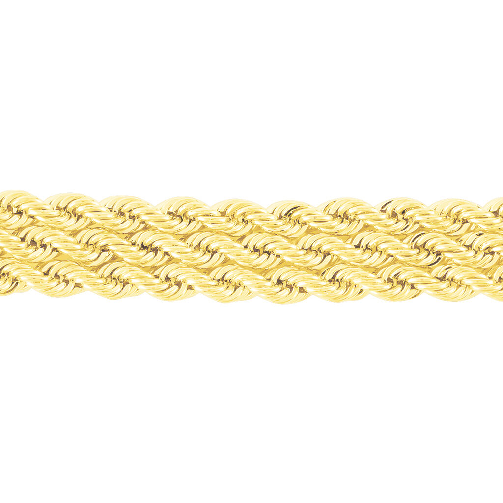 Bracelet Jerry Maille Corde 3 Rangs Or Jaune - Bracelets chaîne Femme | Histoire d’Or