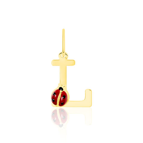 Pendentif Helidie Coccinelle Lettre Or Jaune - Pendentifs Enfant | Histoire d’Or