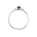 Bague Or Blanc Marie Saphir Diamants - Bagues solitaires Femme | Histoire d’Or