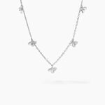 Collier Narcisse Dream Argent Blanc - Colliers fantaisie Femme | Histoire d&rsquo;Or