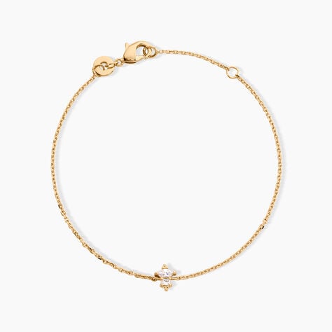 Bracelet &eacute;clat Perl&eacute; Plaqu&eacute; Or Oxyde De Zirconium - Bracelets Femme | Histoire d&rsquo;Or
