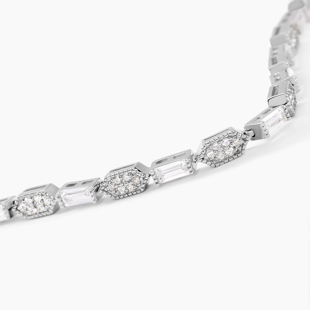 Bracelet Versailles Argent Blanc Oxyde De Zirconium - Bracelets Femme | Histoire d’Or