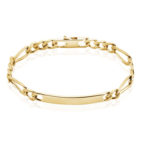 Bracelet Identité Bixente Plaqué Or Jaune - Gourmettes Homme | Histoire d’Or