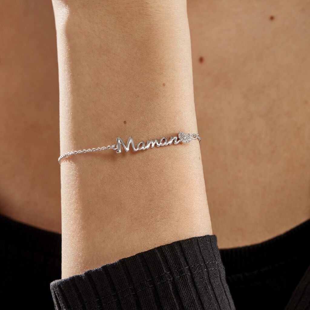 Bracelet Rera Argent Blanc Oxyde De Zirconium - Bracelets Femme | Histoire d’Or