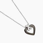 Collier Nolwen Argent Blanc C&eacute;ramique Et Oxyde De Zirconium - Colliers fantaisie Femme | Histoire d&rsquo;Or