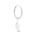 Cr&eacute;ole Unitaire Iona Argent Blanc - Boucles d'oreilles cr&eacute;oles Femme | Histoire d&rsquo;Or