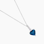 Collier Or Blanc Fany Topaze Oxydes De Zirconium - F&ecirc;te des m&egrave;res Femme | Histoire d&rsquo;Or