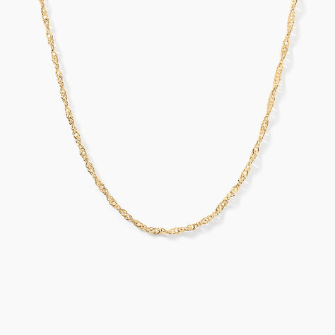 Cha&icirc;ne Imanie Maille Singapour Or Jaune - Chaines Femme | Histoire d&rsquo;Or