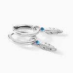 Cr&eacute;oles Nahara Argent Blanc Oxyde De Zirconium - Boucles d'oreilles cr&eacute;oles Femme | Histoire d&rsquo;Or