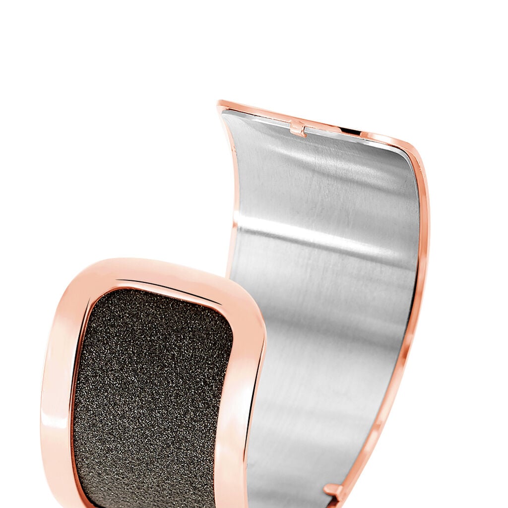 Bracelet Jonc Acier Rose - Bracelets Femme | Histoire d&rsquo;Or