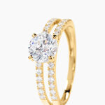 Bague Solitaire Or Jaune Cesarine Oxyde De Zirconium - Bagues solitaires Femme | Histoire d&rsquo;Or