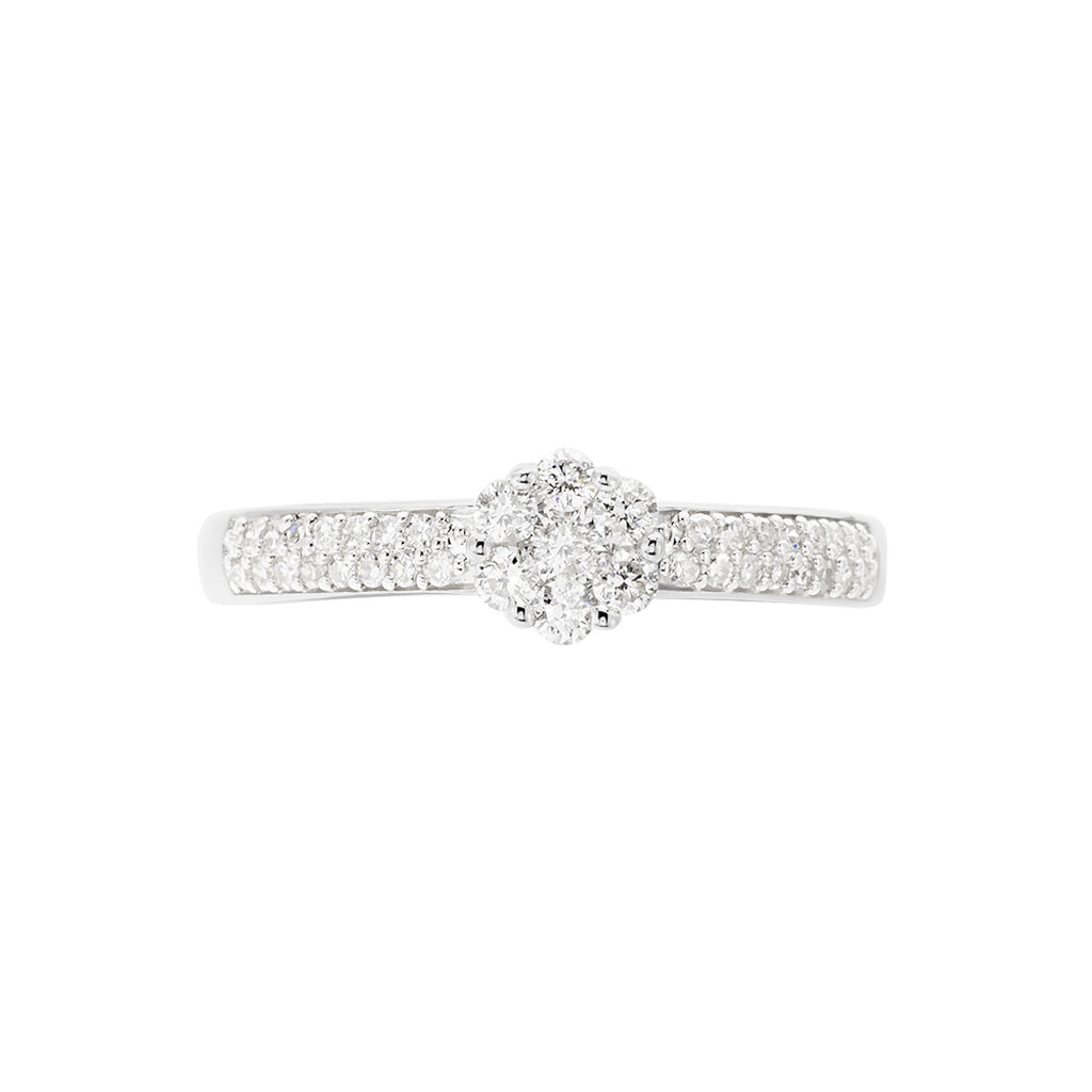 Bague Praya Or Blanc Diamant - Bagues avec pierre Femme | Histoire d’Or