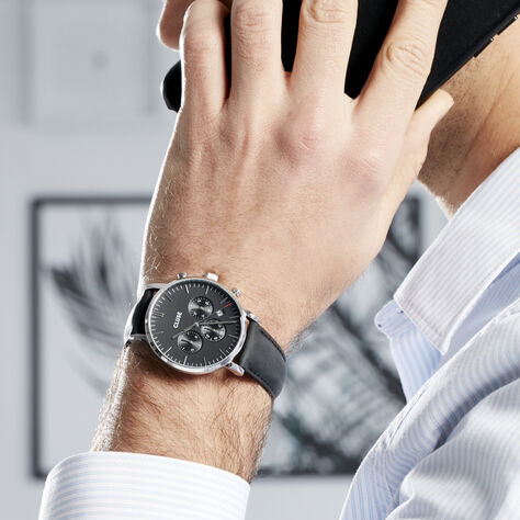Montre Cluse Aravis Noir - Montres Homme | Histoire d’Or