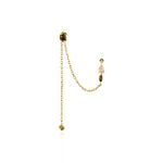 Bijou D'oreilles Angelica Plaque Or Jaune Oxyde Zirconium Labradorite - Boucles d'oreilles fantaisie Femme | Histoire d&rsquo;Or