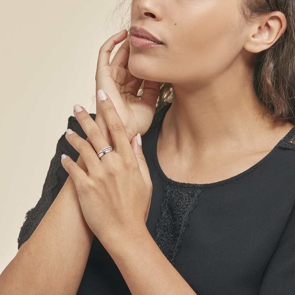 Bague Angele Or Blanc Diamant - Bagues avec pierre Femme | Histoire d’Or
