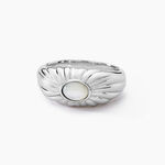 Bague Egerie Argent Blanc Nacre - Bagues solitaires Femme | Histoire d&rsquo;Or