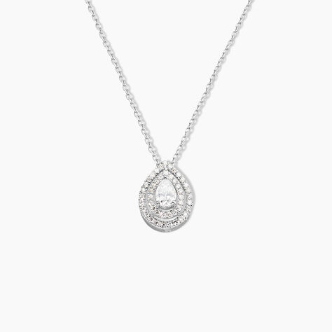 Pendentif Diamina Or Blanc Diamant - Pendentifs Femme | Histoire d’Or