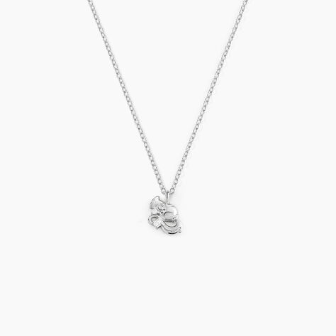 Collier Amalthee Argent Blanc Oxyde De Zirconium - Colliers Zodiaque Femme | Histoire d&rsquo;Or