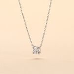 Collier Aphrodite Or Blanc Diamant Synthetique - Colliers Femme | Histoire d&rsquo;Or