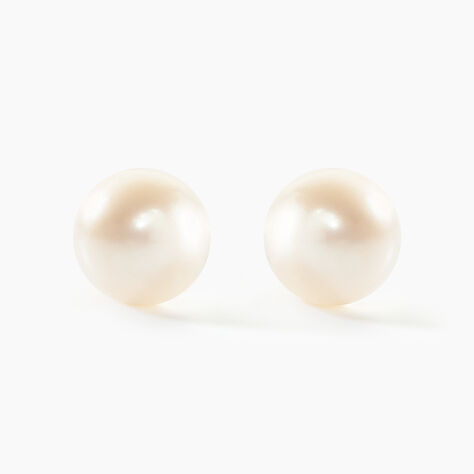 Boucles D'oreilles Puces Suki Or Jaune Perle De Culture - Clous d'oreilles Femme | Histoire d’Or